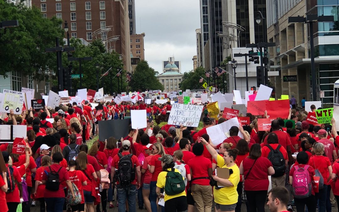 Fighting for their students: North Carolina’s teachers descend on Raleigh to ask for more resources
